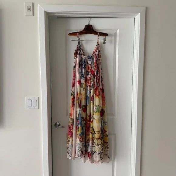 Farm Rio Pink Garden Terrace Maxi Dress - rajagirimanappuram.com